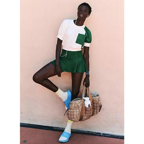 SET FP Movement On Base Tee & Pleats And Thank You Skort Skirt Green M/L - Picture 2 of 13